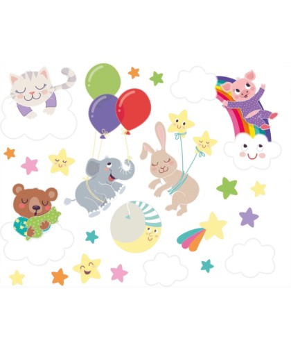 9314 Pegatinas fluorescentes para ventana