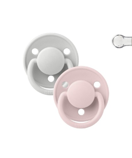 9496 2 Chupetes BIBS De Lux Haze Blossom Sili