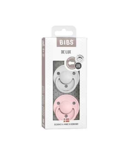 9501 2 Chupetes BIBS De Lux Haze Blossom Sili