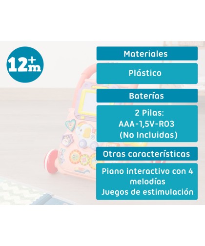 9710 Andador Electrico Rosa