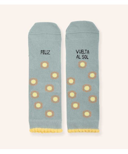 9775 Calcetines "Feliz vuelta al sol" Talla 36-41